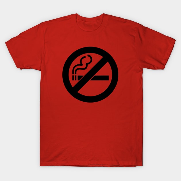 no smoking T-Shirt by Huggy Mauve